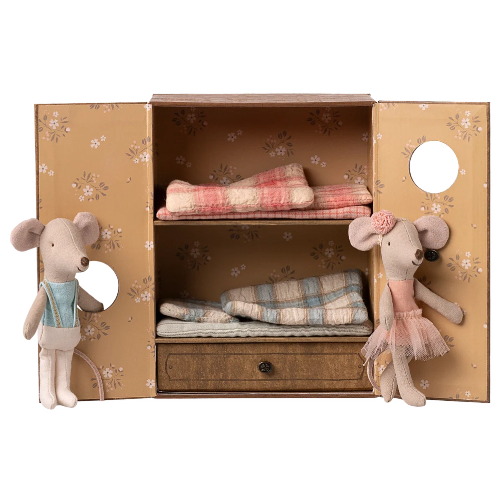 Maileg Souris ballerines dans le studio de danse - Petite sœur & petit frère