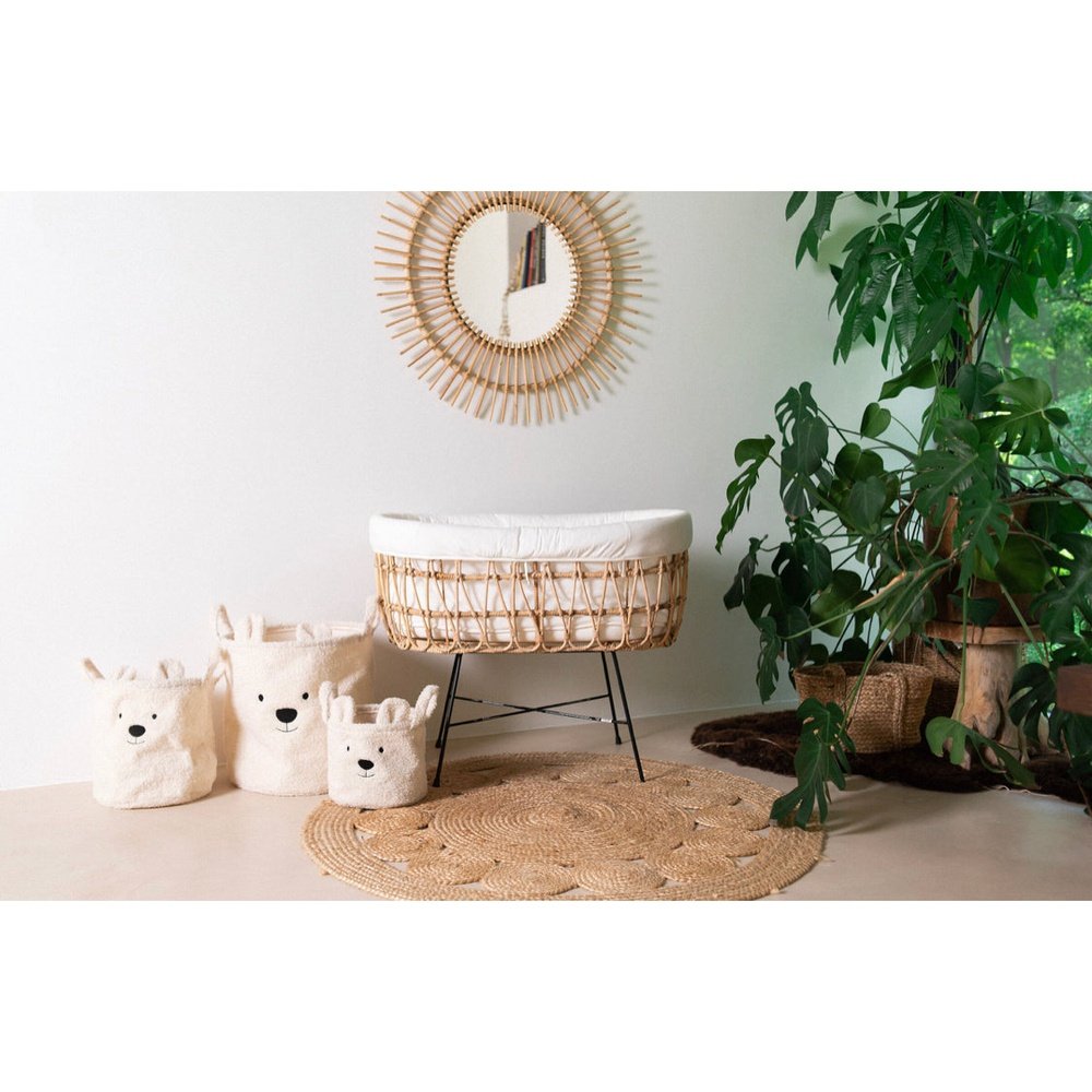 3 paniers de rangement - teddy/brun