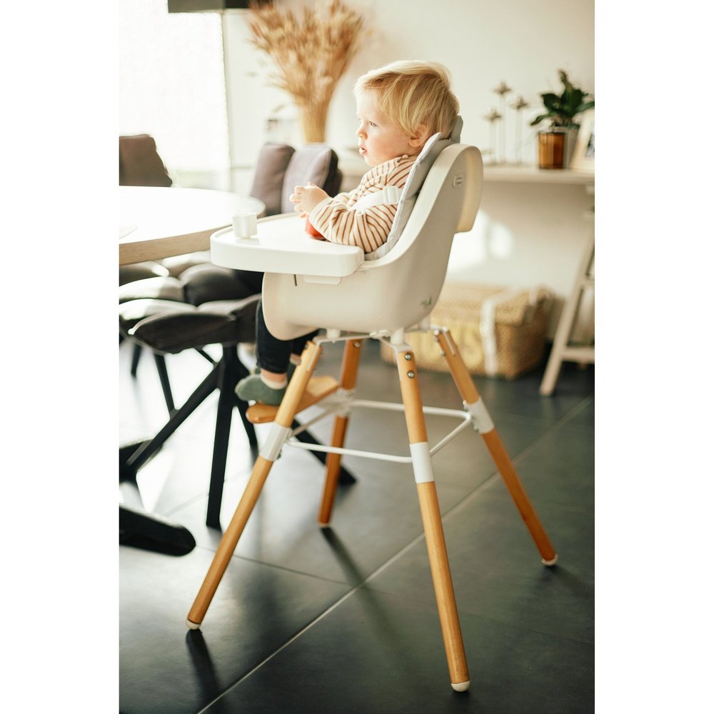 Coussin de chaise Evolu - gris avec oreilles d’ours