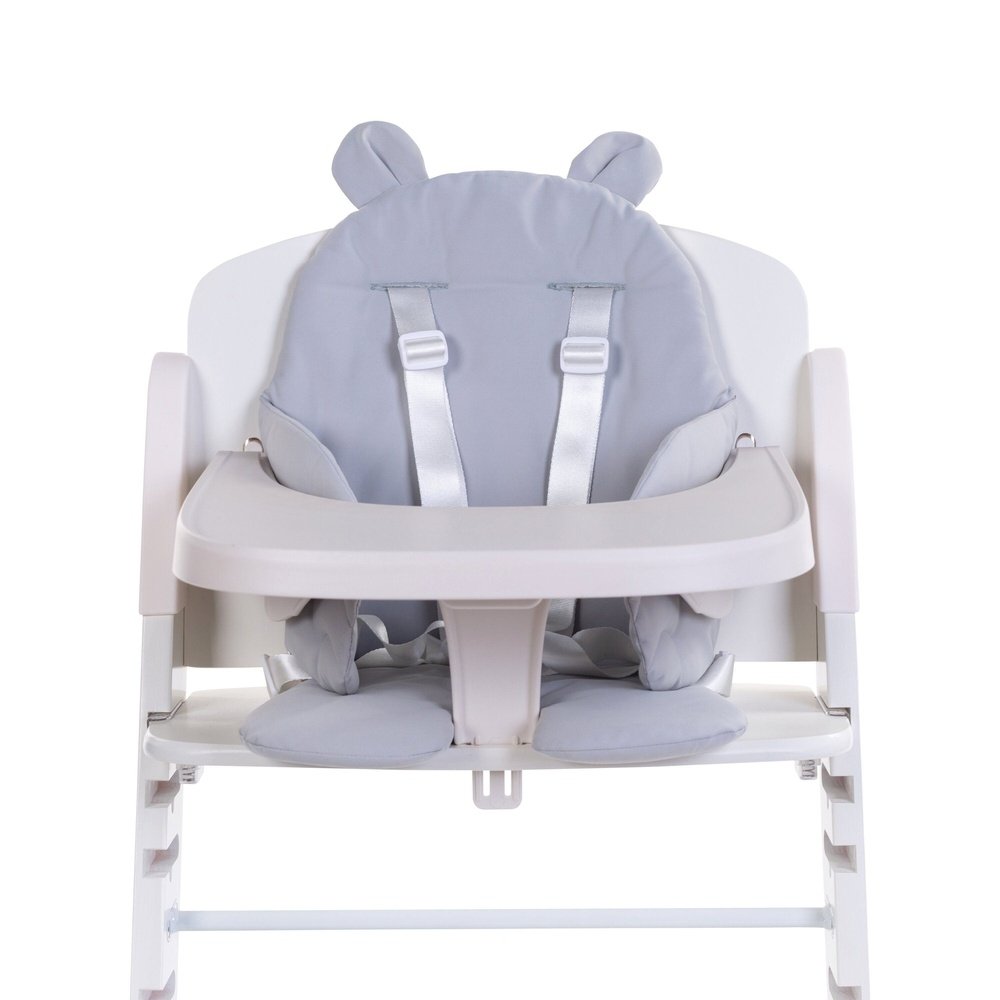 Coussin de chaise Evolu gris avec oreilles d'ours