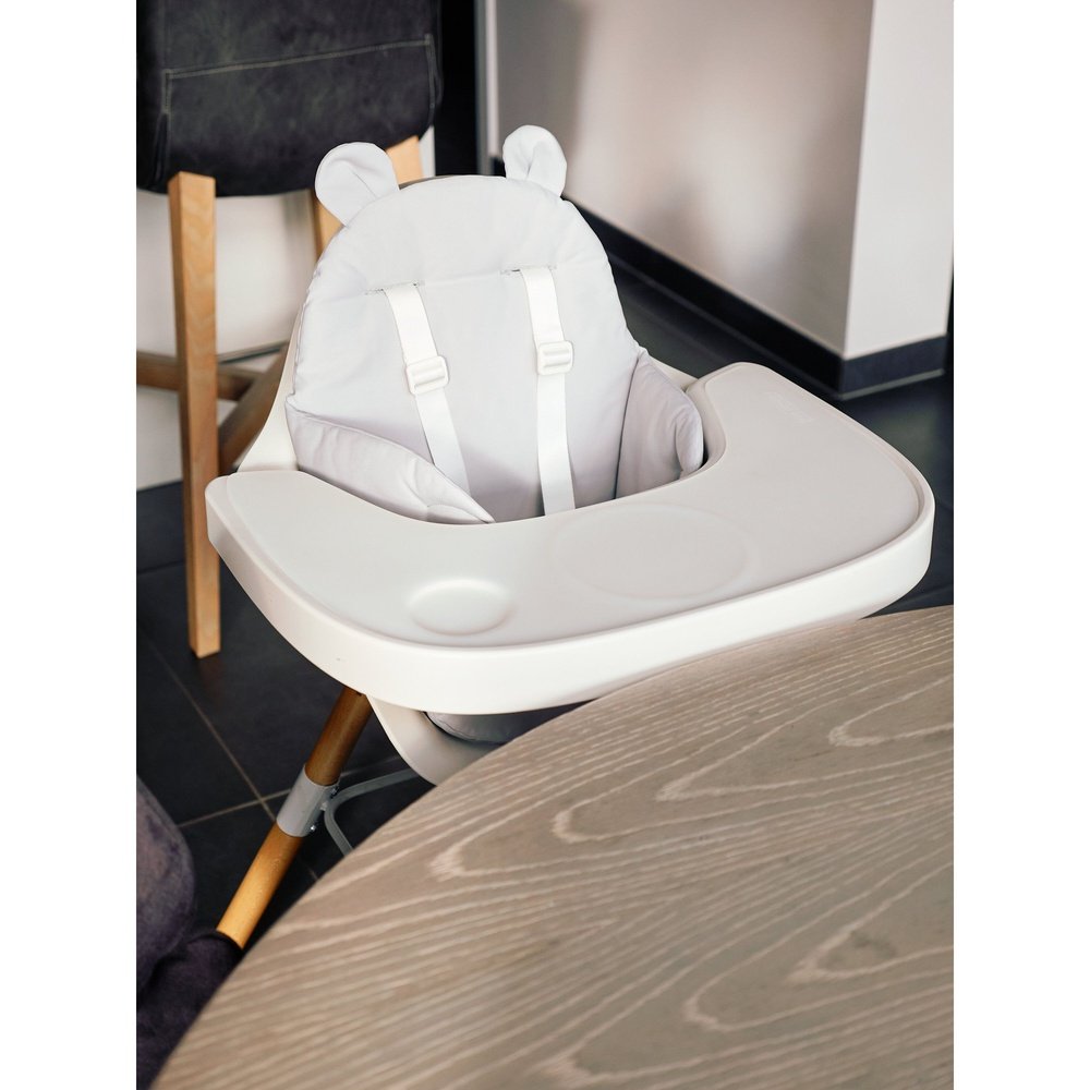 Coussin de chaise Evolu - gris avec oreilles d’ours