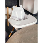 Coussin de chaise Evolu - gris avec oreilles d’ours