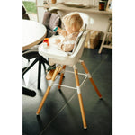 Coussin de chaise Evolu - gris avec oreilles d'ours