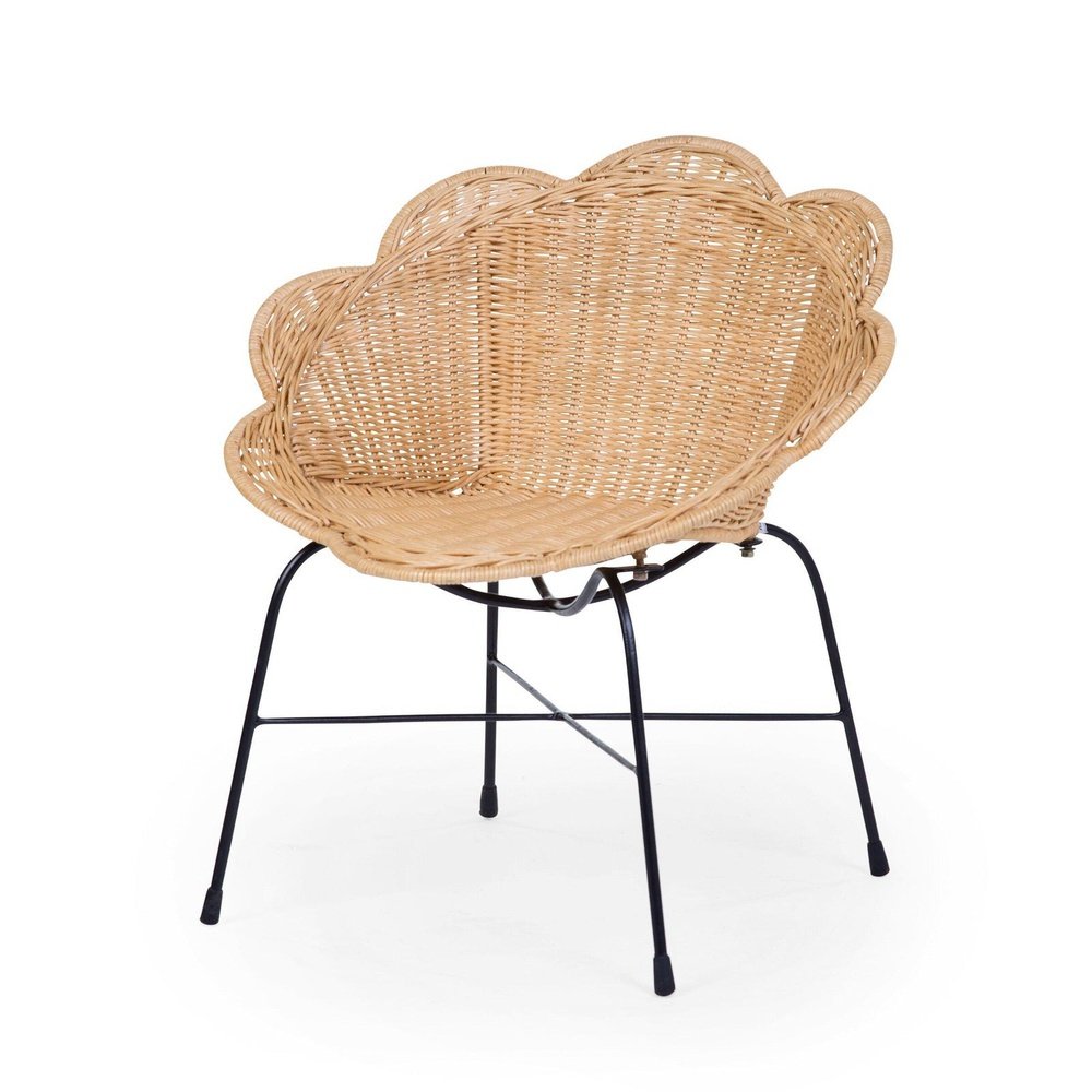 CHAISE ENFANT FLOWER EN ROTIN
