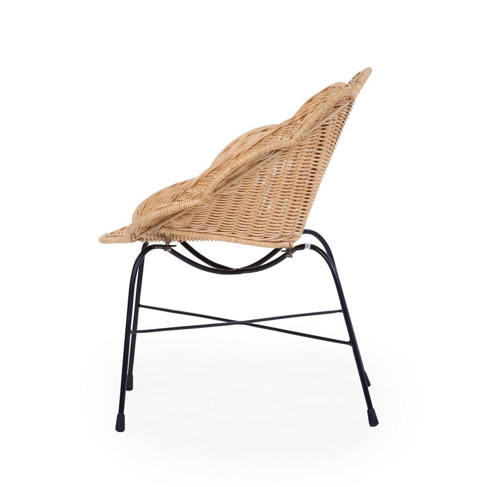FLOWER CHAISE ENFANT ROTIN