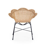 Chaise haute enfant Flower en rotin