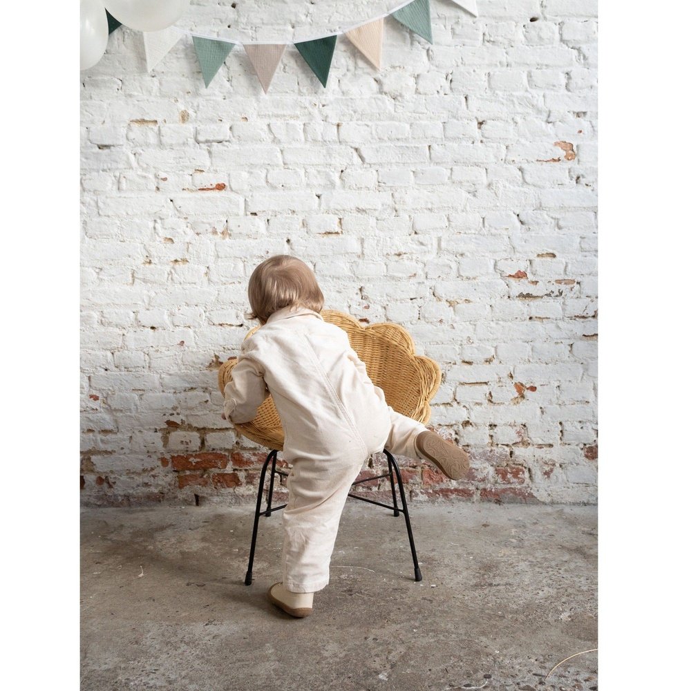 Chaise enfant FLOWER en rotin