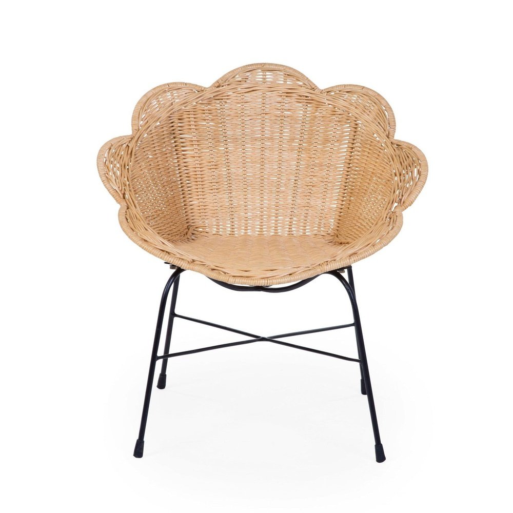 FLOWER chaise enfant en rotin