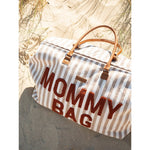 Sac Mommy sac à langer/sac à couches - rayures nude