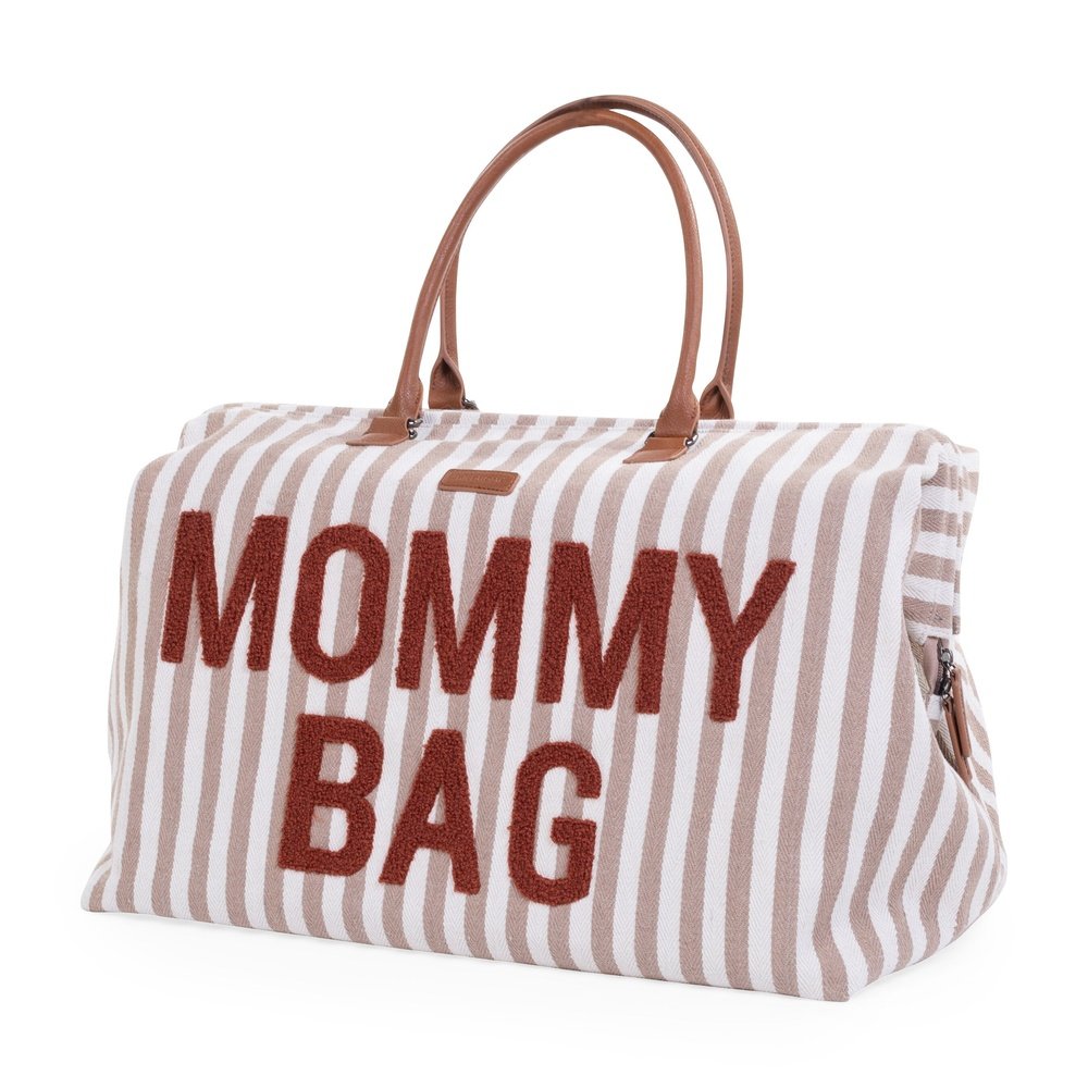 Sac à langer Mommy Bag - rayures nude