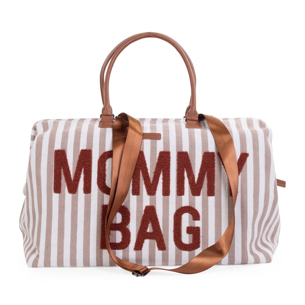 Sac à langer Mommy Bag - rayures nude