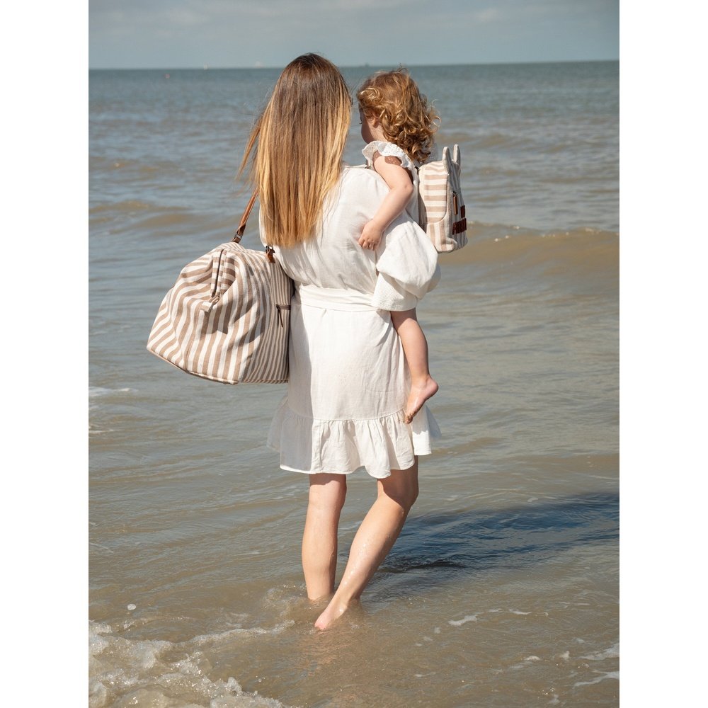 Sac à langer Mommy Bag - Rayures nude