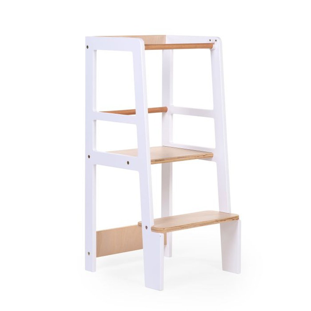 TOUR D’APPRENTISSAGE MONTESSORI/REHAUSSEUR - BLANC NATUREL