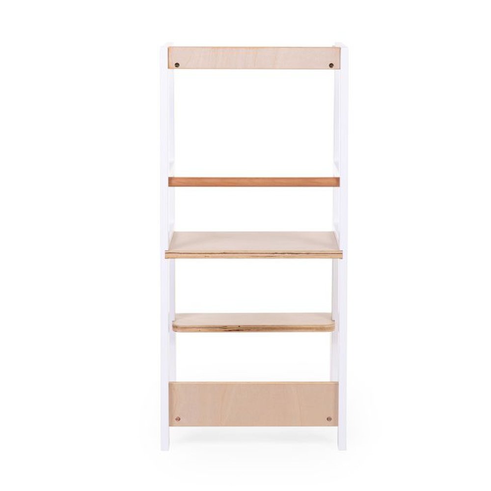 TOUR D'APPRENTISSAGE/MARCHEPIED MONTESSORI - BLANC NATUREL