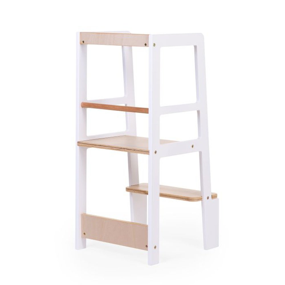 MONTESSORI TOUR D’APPRENTISSAGE/PLATEFORME - BLANC NATUREL