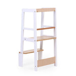 TOUR D'APPRENTISSAGE/MARCHEPIED MONTESSORI - BLANC NATUREL