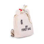 Mon premier sac à dos enfant - Teddy blanc cassé
