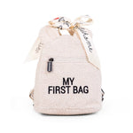 Mon premier sac à dos enfant - Teddy blanc cassé