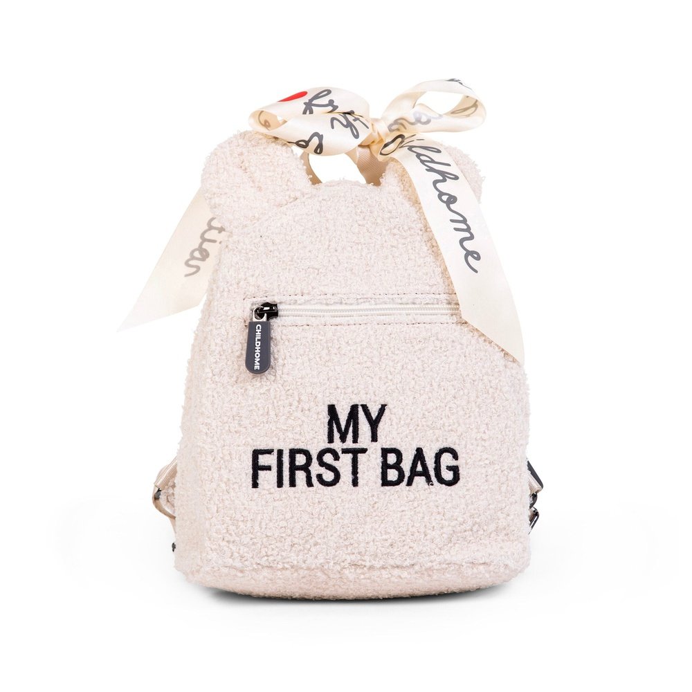 Mon premier sac à dos enfant - Teddy blanc cassé