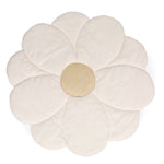 Childhome Tapis de jeu - Fleur - Écru / Jaune