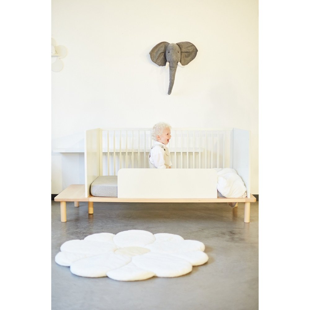 Tapis de jeu Childhome - Fleur - Écru / Jaune