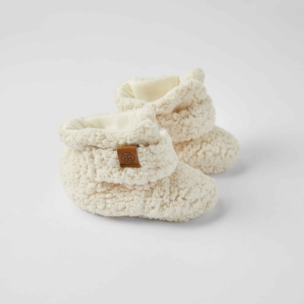 Chaussons bébé Cloby - blanc cassé