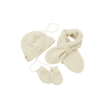 Cloby Bonnet Teddy réversible - blanc cassé