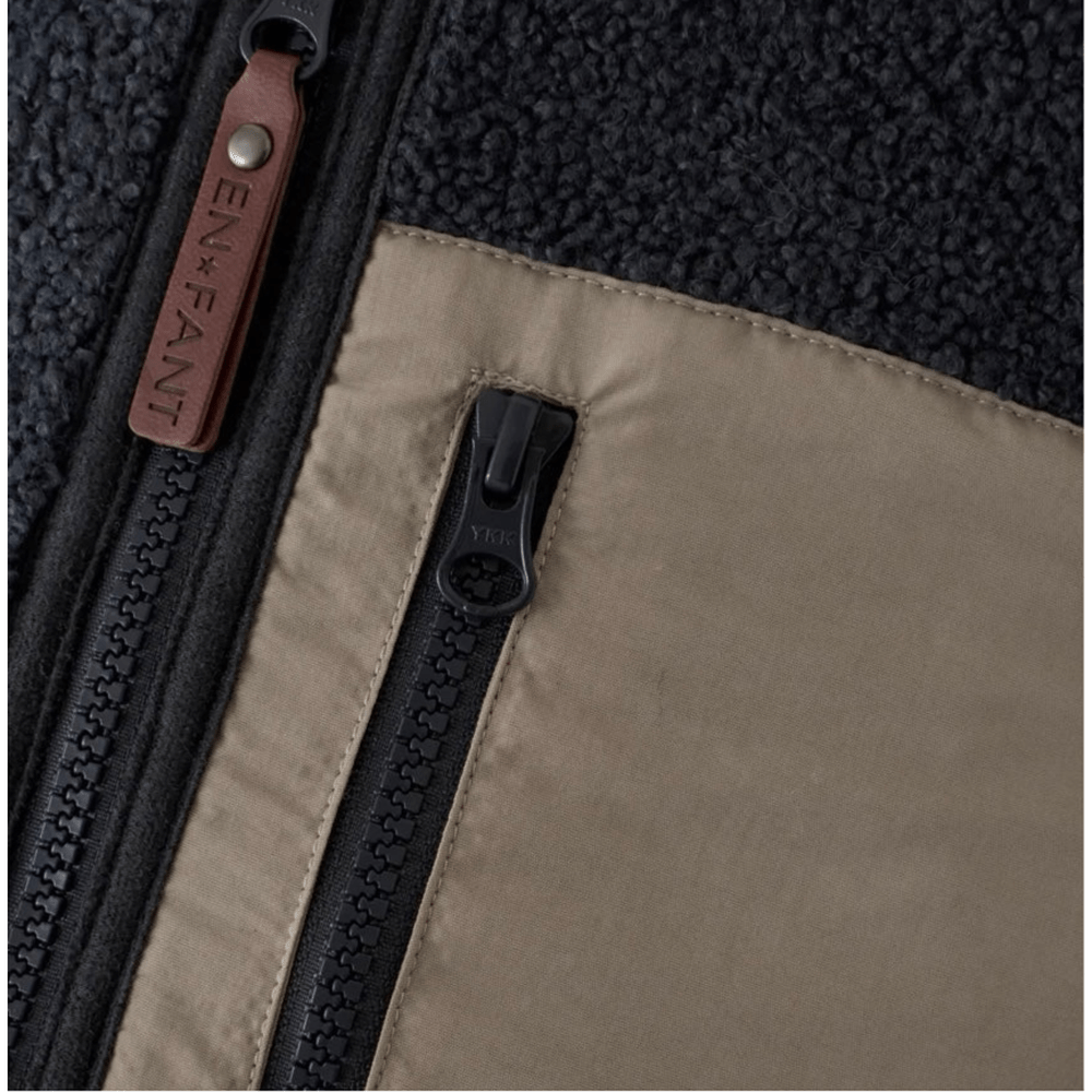 En Fant Veste teddy - Bleu/Beige