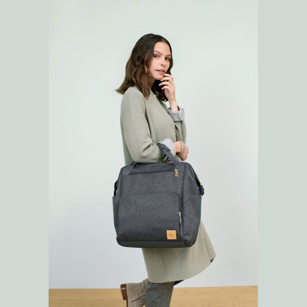 Lässig Goldie Up Green Label Wrap sac à dos à langer - Anthracite