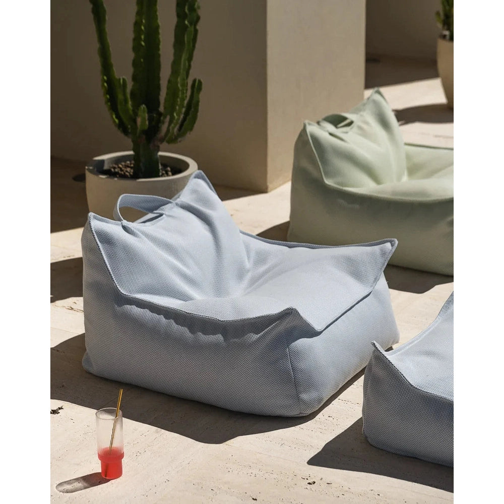 Wigiwama Pouf d’extérieur - Fauteuil pouf extérieur - Azure