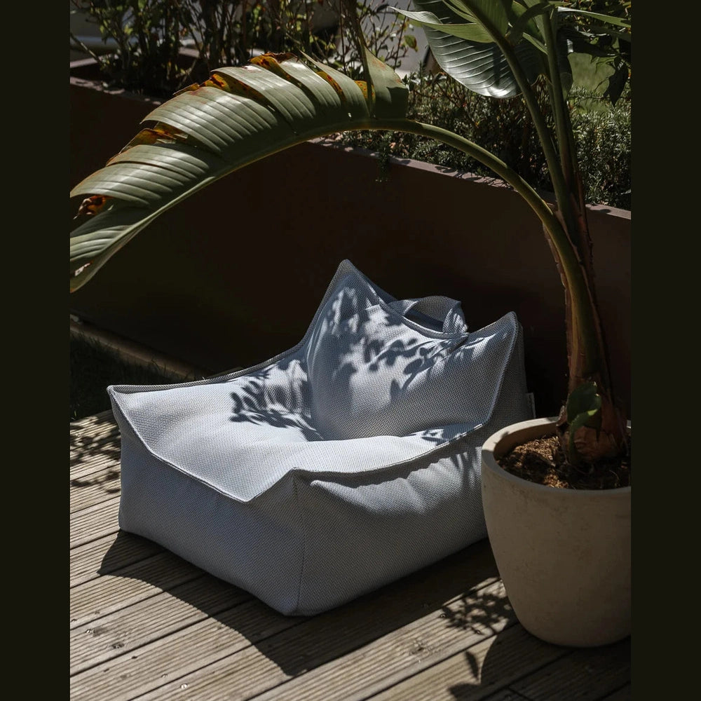 Wigiwama Pouf d'extérieur - Fauteuil pouf d'extérieur - Azure