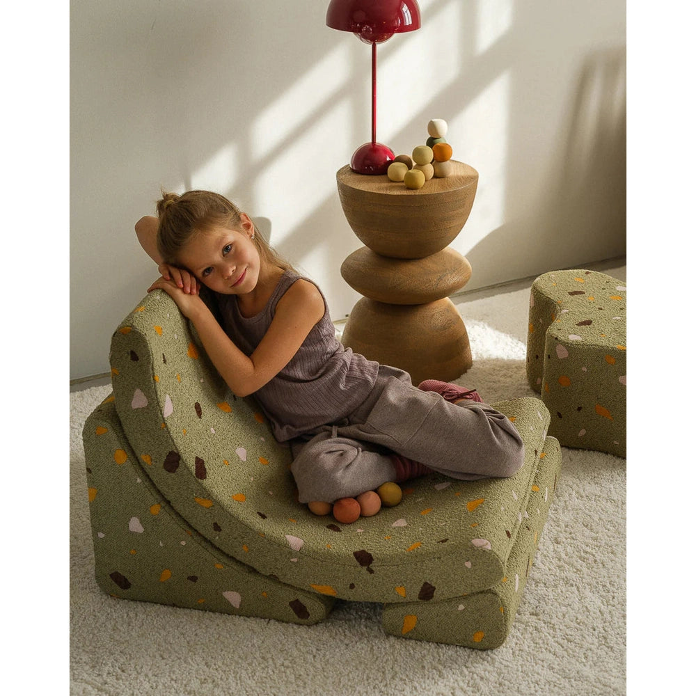 Wigiwama fauteuil - Moon Chair - Terrazzo Moss