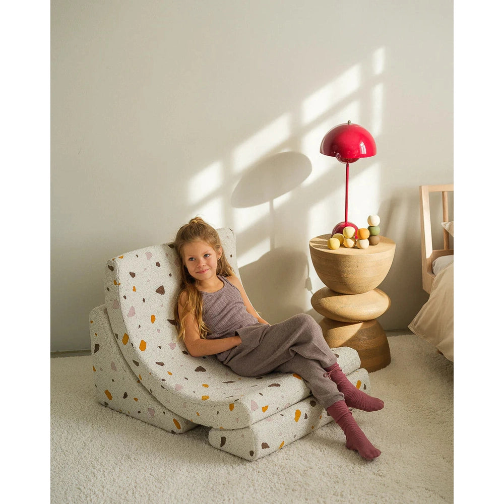 Wigiwama fauteuil lounge - Moon Chair - Marbre terrazzo