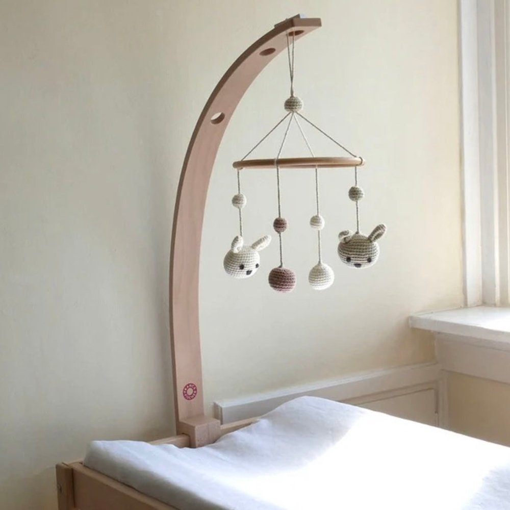 support pour mobile en bois