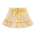 Sproet et Sprout Jupe peplum en denim jaune pastel