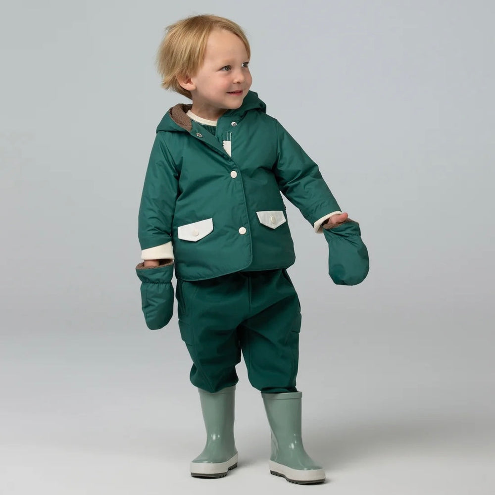 Ducksday Veste d’hiver bébé avec moufles amovibles - Breeze