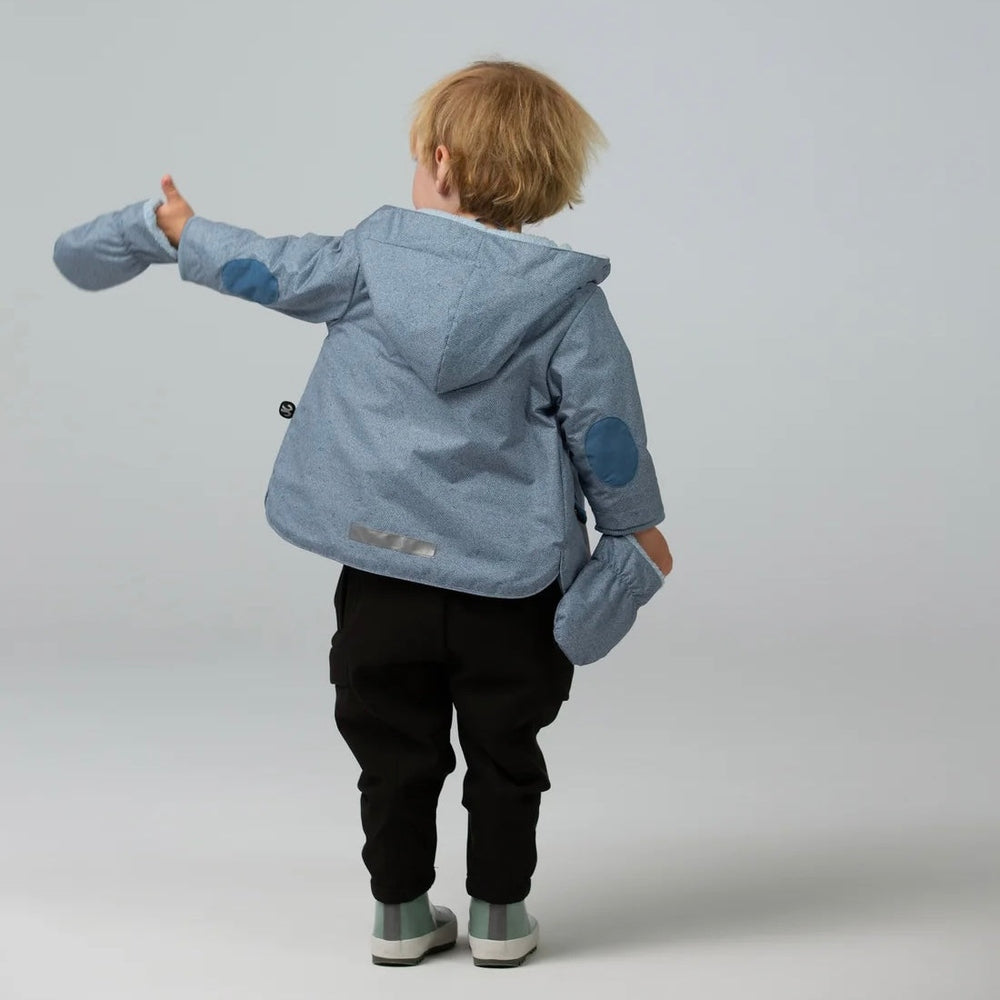 Ducksday Veste d'hiver bébé avec moufles amovibles - Joe