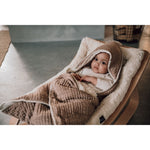 Koeka Couverture d’emmaillotage Teddy Rivoli - caffe | couverture enveloppante