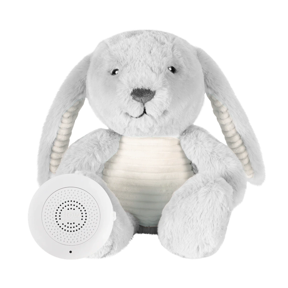 Flow Amsterdam Doudou à battement de cœur Milo - Lapin gris