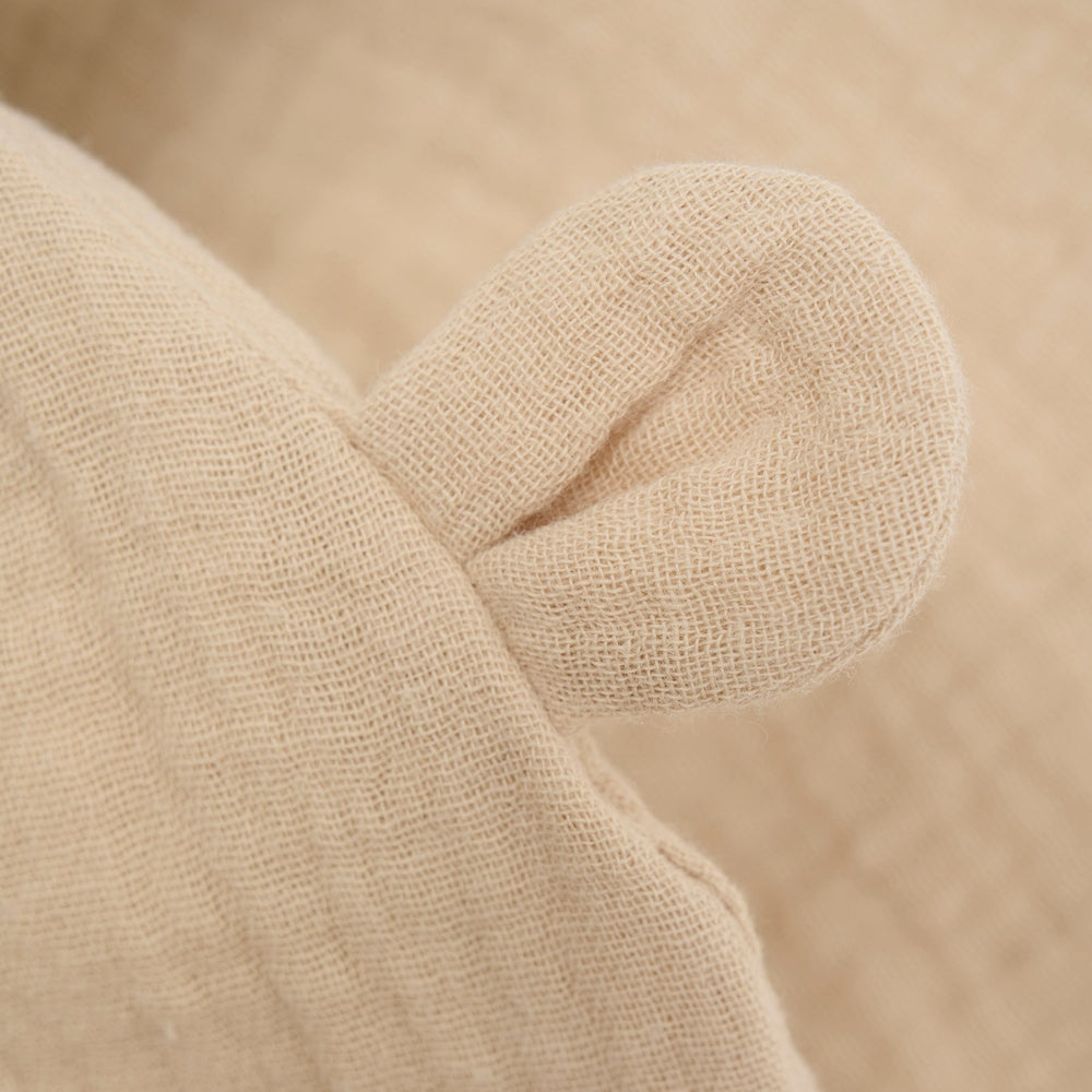Huttelihut Chapeau d'été en mousseline avec oreilles d'ours - Beige