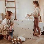 Play&Go Tapis de jeu puzzle - Eevaa 2In1 tapis puzzle/boîte de rangement - design carte du monde colorée