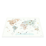 Play&Go Tapis de jeu puzzle - Eevaa tapis puzzle/boîte de rangement 2 en 1 - design carte du monde coloré