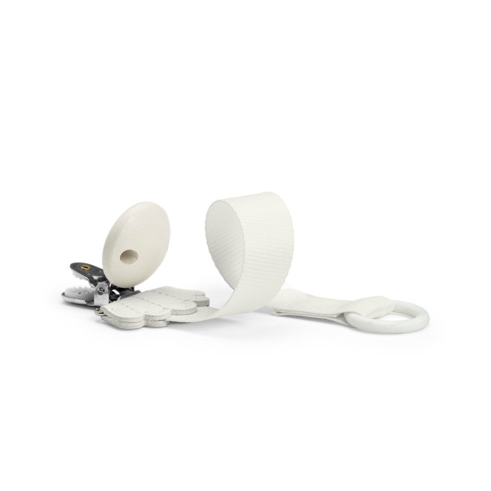 attache-tétine Elodie en bois - Vanilla White