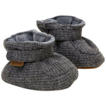 Chaussons en polaire à semelle souple - Gris