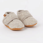 Chaussons en laine En Fant - sable chiné