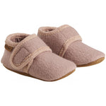 Slippers en laine - vieux rose -