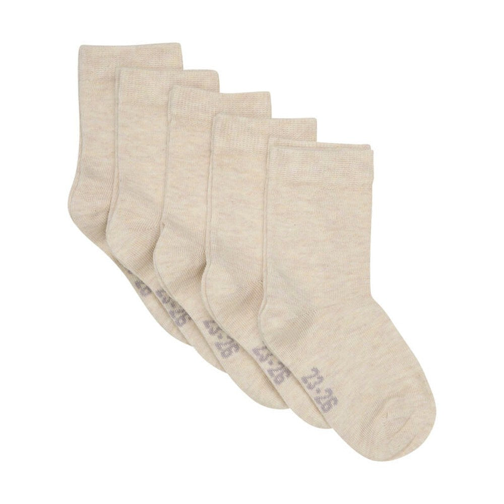 Minymo chaussettes basses lot de 5 - sable chiné