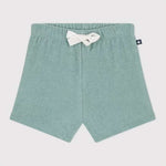 Short bébé Petit Bateau en éponge de coton vert