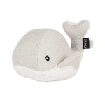 Doudou cœur battant Moby - Baleine - Gris