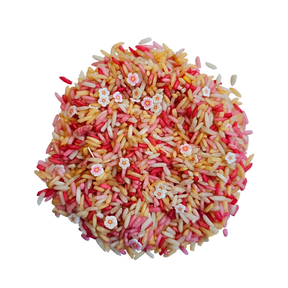 Grennn riz de jeu mélange fleurs roses 750 gram